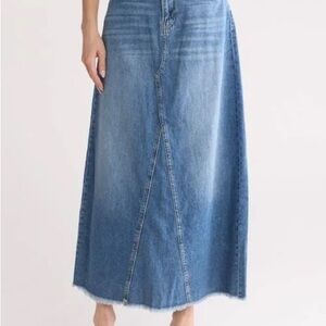 Lucky Brand Blue Denim Maxi Skirt